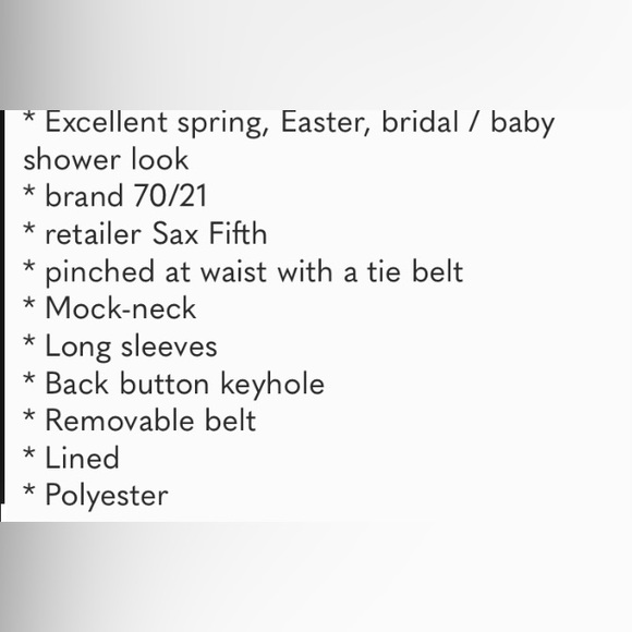 71F/25C Daisy Floral Long-Sleeve Dress XS - Picture 14 of 14